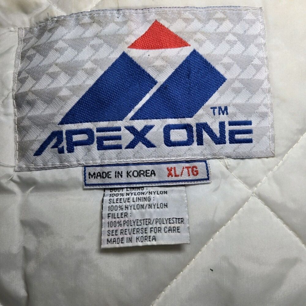 Vintage Apex One Varsity Miami Hurricanes Zip Up Windbreaker Jacket Size XL - Picture 6 of 9